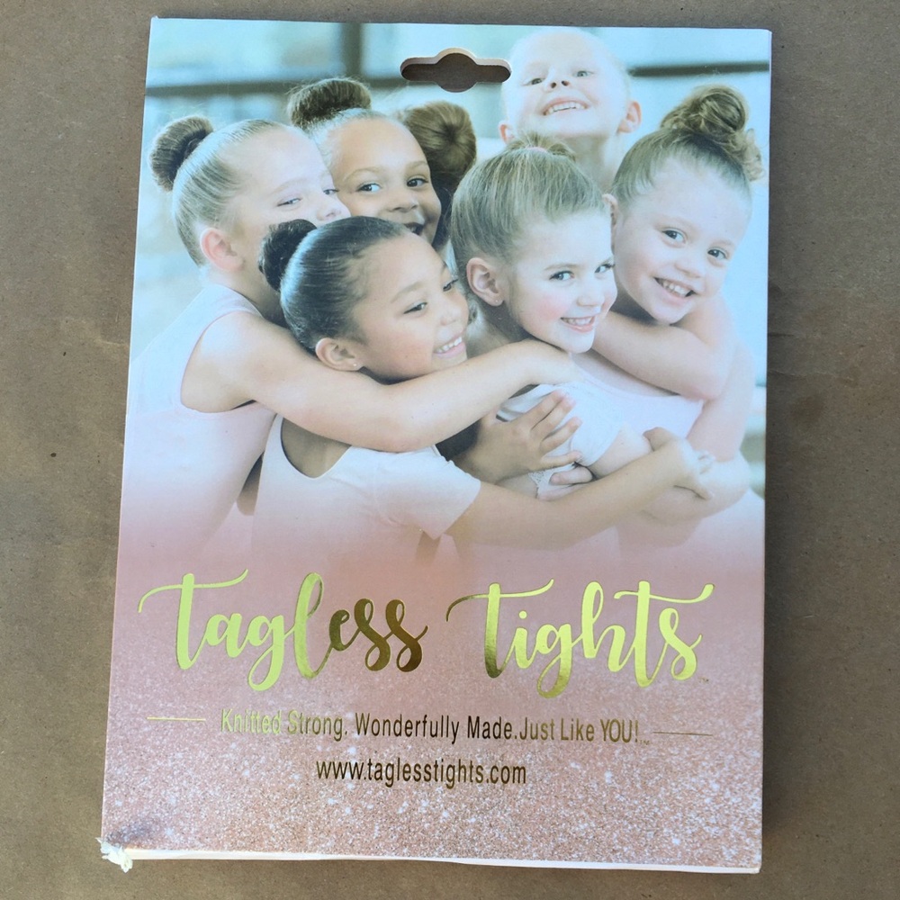 Tagless Tights, Ballet Pink, Size SA (Adult)